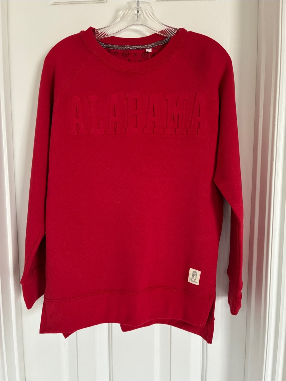 Pressbox Red Alabama Crewneck Sweater